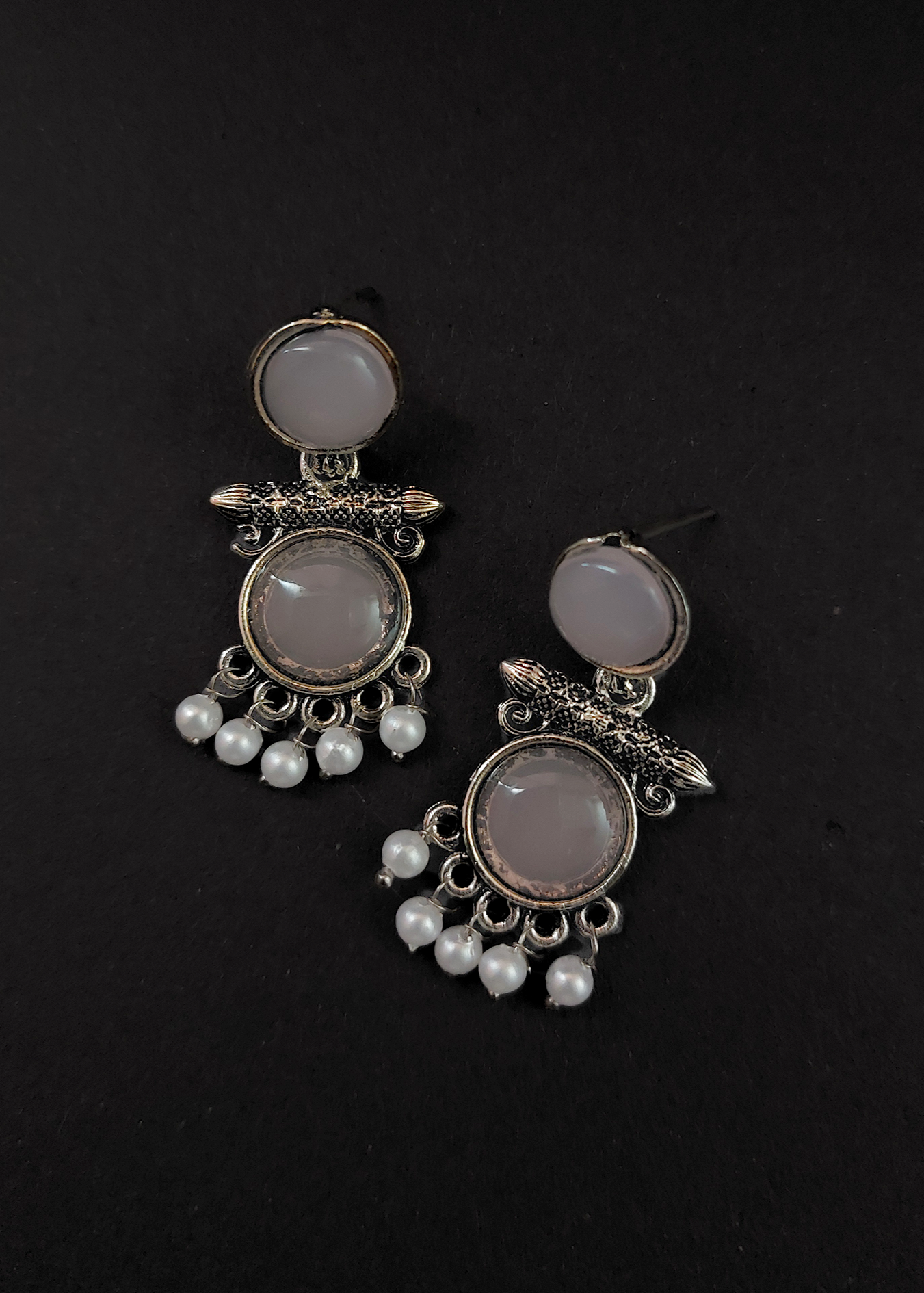 PASTEL ETHNIC STATEMENT EARRINGS