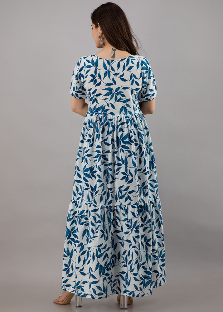 MUST HAVE WHITE COTTON MAXI DRESS