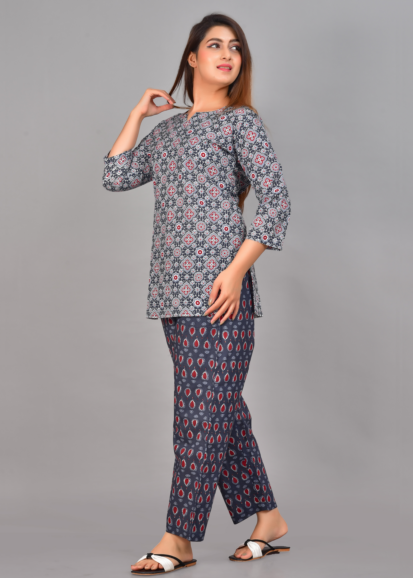RAJASTHANI AJRAK PRINT COTTON CO-ORD SET