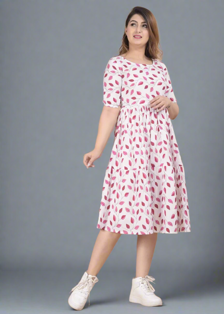 PINK CUTE COTTON SUNDRESS
